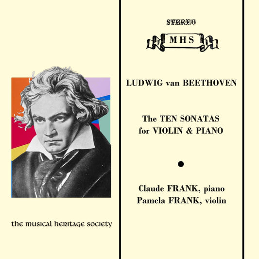 BEETHOVEN: THE 10 SONATAS FOR VIOLIN & PIANO - Pamela & Claude Frank