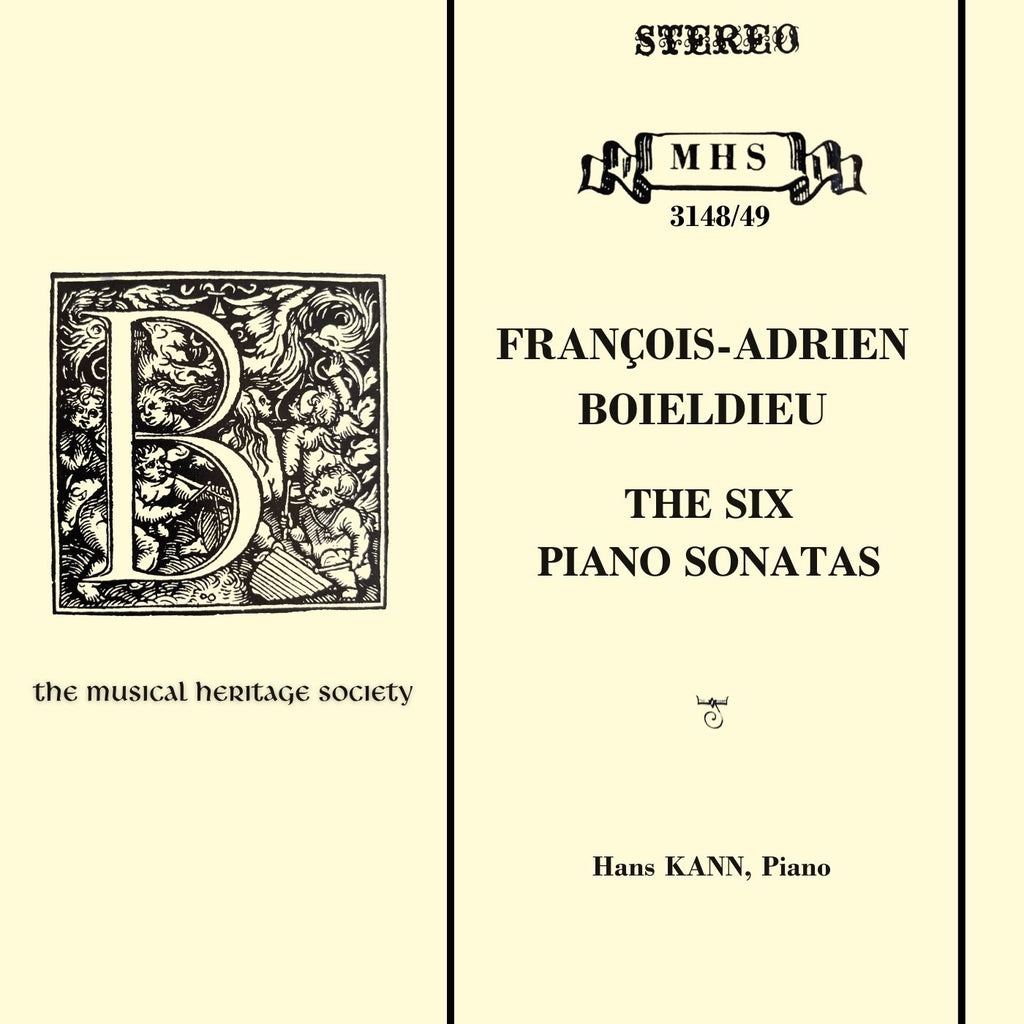 BOIELDIEU: THE SIX PIANO SONATAS - HANS KANN
