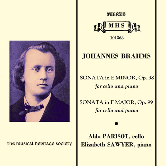 BRAHMS: Sonatas for Cello & Piano - Aldo Parisot, Elizabeth Sawyer