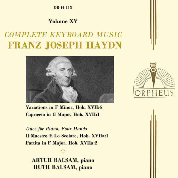 Haydn: Complete Keyboard Music, Vol. 15 - Artur Balsam
