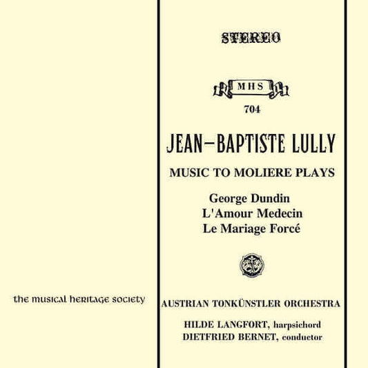 Lully: Music to Moliere Plays - Austrian Tonkunstler Orchestra