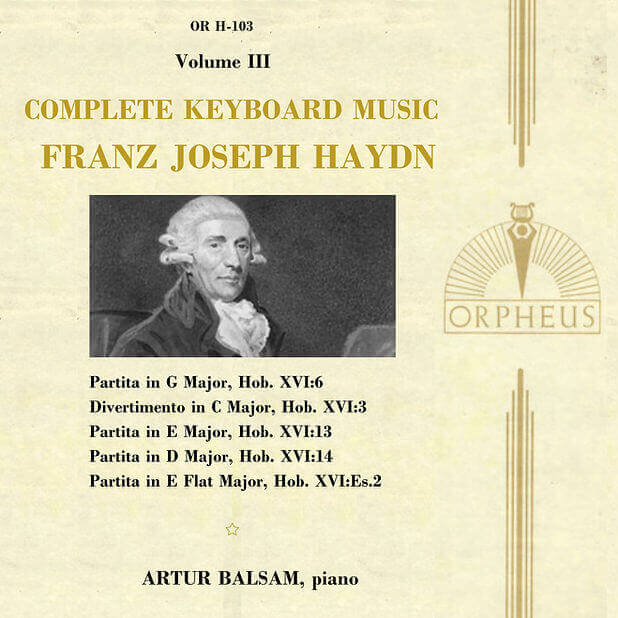 Haydn: Complete Keyboard Music, Vol. 03 - Artur Balsam
