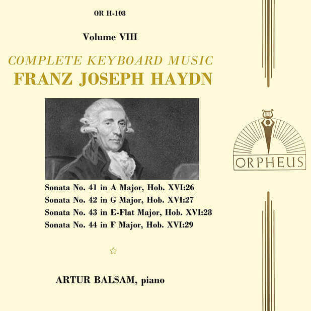 Haydn: Complete Keyboard Music, Vol. 08 - Artur Balsam
