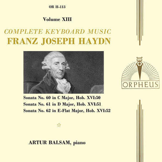 Haydn: Complete Keyboard Music, Vol. 13 - Artur Balsam
