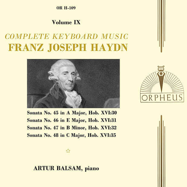 Haydn: Complete Keyboard Music, Vol. 09 - Artur Balsam

