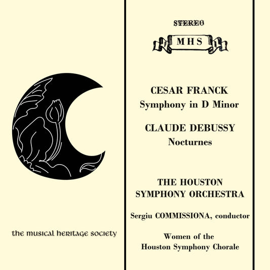FRANCK: SYMPHONY IN D; DEBUSSY: NOCTURNES - Houston Symphony Orchestra, Sergiu Commisiona