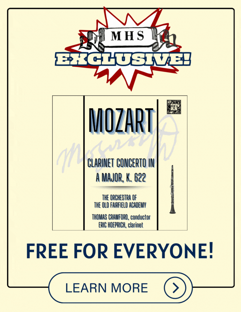 THE MUSICAL HERITAGE SOCIETY GREAT MUSIC FOR ALL The Musical