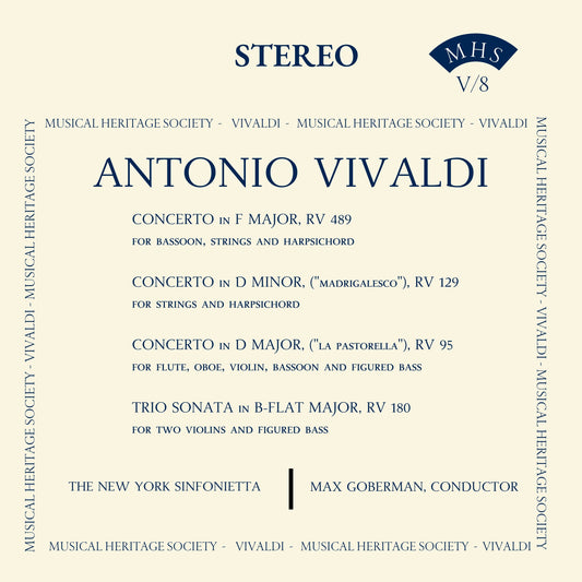 Vivaldi: Concertos (Vol. 08) - Max Goberman, New York Sinfonietta