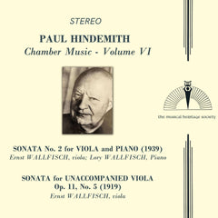 Hindemith: Chamber Music, Vol. VI - Ernst & Lory Wallfisch