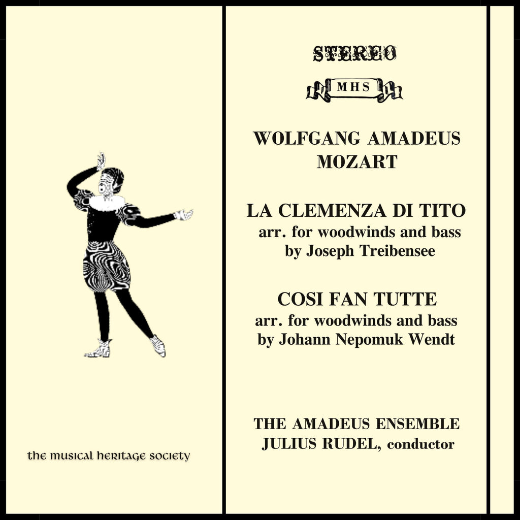 MOZART: COSI FAN TUTTE & LA CLEMENZA DI TITO (arr. for woodwinds) - AMADEUS ENSEMBLE, JULIUS RUDEL
