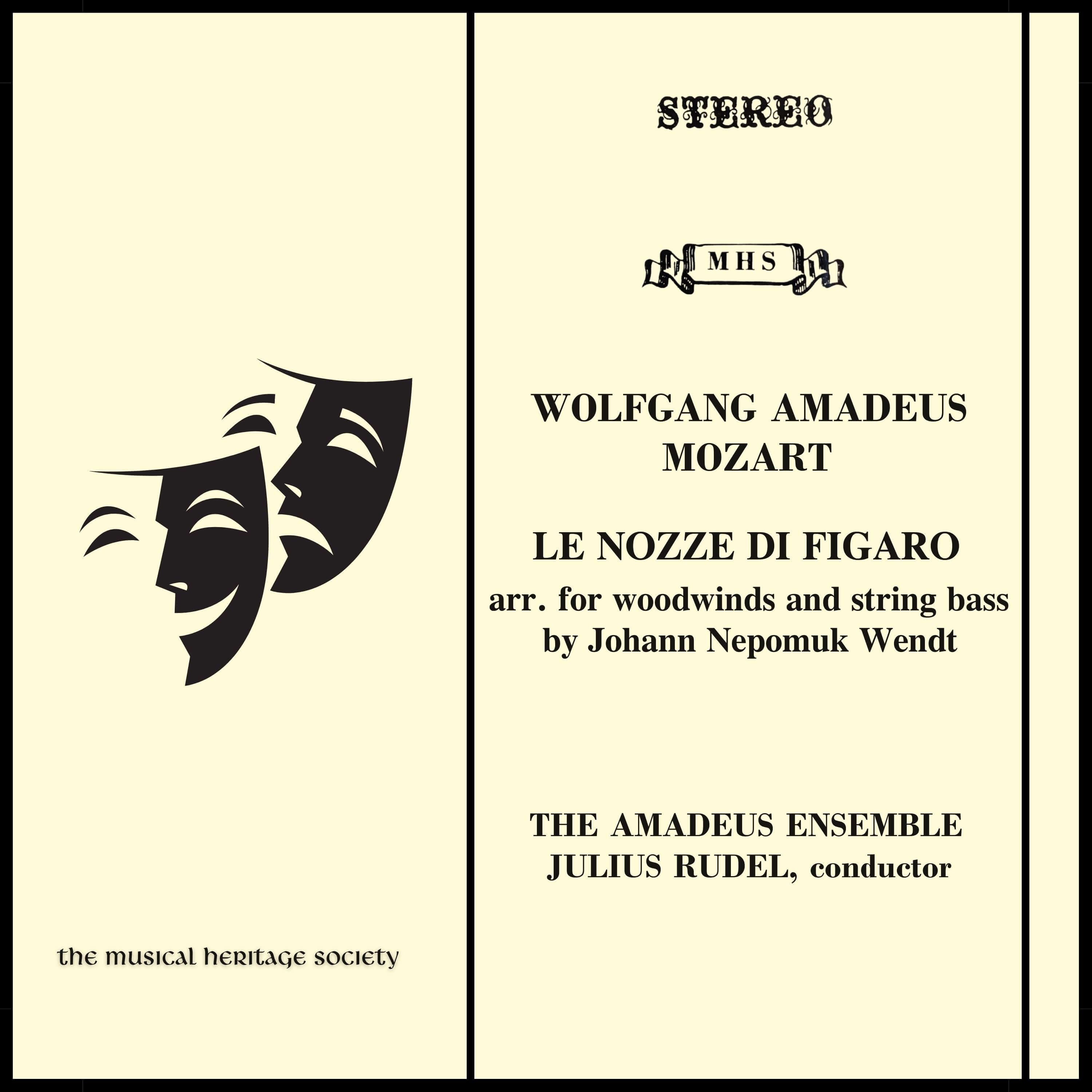 MOZART: LE NOZZE DI FIGARO (THE MARRIAGE OF FIGARO) arr. for woodwinds - AMADEUS ENSEMBLE, JULIUS RUDEL