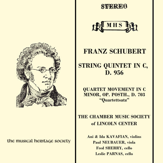 Schubert: String Quintet in C, D. 956, "Quartettsatz" D. 703 - Chamber Music Society of Lincoln Center